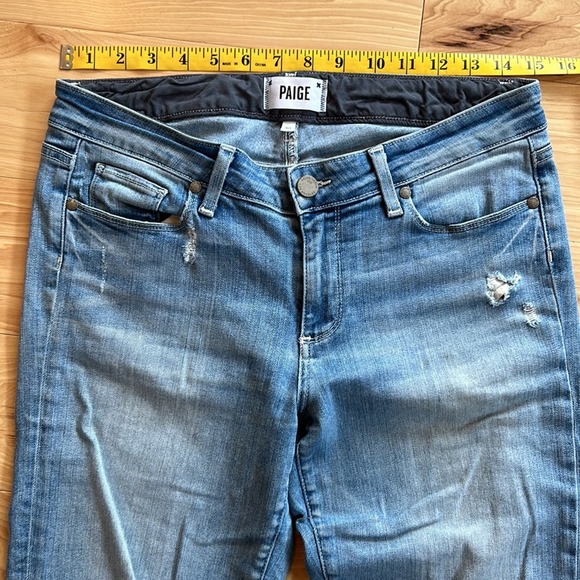 BUNDLE 2 Paige Mid-Rise Skinny Jeans | Skyline Ankle Peg & Verdugo Crop Sz 30 - Picture 3 of 16